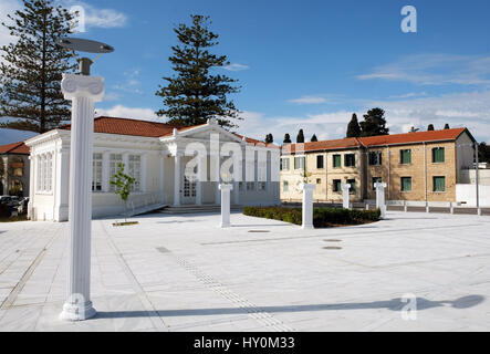 Kosti Palama 28 octobre square Paphos, Chypre Municipalité Banque D'Images