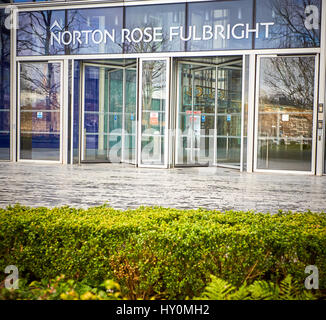 Vue générale de la Fulbright Norton Rose des bureaux à Londres Banque D'Images