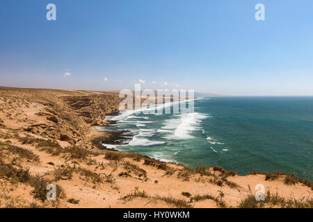 Côte Atlantique, colorés rugueux, Maroc Banque D'Images