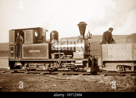 Vale de fer de Rheidol, Pays de Galles - début des années 1900 Banque D'Images