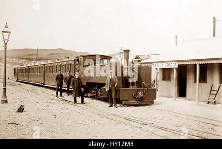 Vale de fer de Rheidol, Pays de Galles - début des années 1900 Banque D'Images