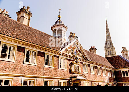 La Matrone, Salisbury, Wiltshire's College Banque D'Images