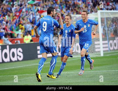 IAQUINTA CRISCITO & MARCHISIO ITALIE V Nouvelle-zélande ITALIE V Nouvelle-zélande AFRIQUE DU SUD, Mbombela Stadium 20 Juin 2010 Banque D'Images