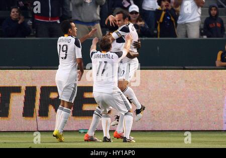 EDSON BUDDLE CÉLÈBRE OBJECTIF F LA GALAXY V SEATTLE SOUNDERS CARSON LOS ANGELES CA 04 Juillet 2010 Banque D'Images