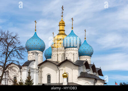 La cathédrale de l'annonciation Kremlin de Kazan Tatarstan, Russie Banque D'Images