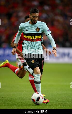 YANNICK CARRASCO BELGIQUE STADE Pierre MAUROY à LILLE FRANCE 01 Juillet 2016 Banque D'Images