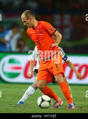 ARJEN ROBBEN BAYERN MUNCHEN HOLLAND HOLLAND & FC BAYERN MUNICH FC STADE METALIST KHARKIV UKRAINE 13 Juin 2012 Banque D'Images