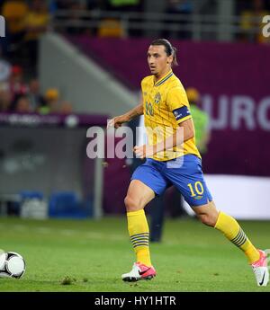 ZLATAN IBRAHIMOVIC SUÈDE PARIS SAINT-GERMAIN FC SUÈDE & PARIS SAINT-GERMAIN STADE OLYMPIQUE DE KIEV UKRAINE 15 Juin 2012 Banque D'Images