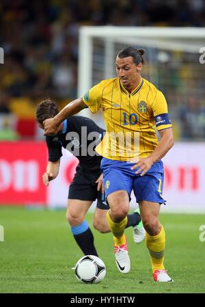 ZLATAN IBRAHIMOVIC SCOTT PARKER Suède Suède Angleterre Angleterre V V STADE OLYMPIQUE DE KIEV UKRAINE 15 Juin 2012 Banque D'Images