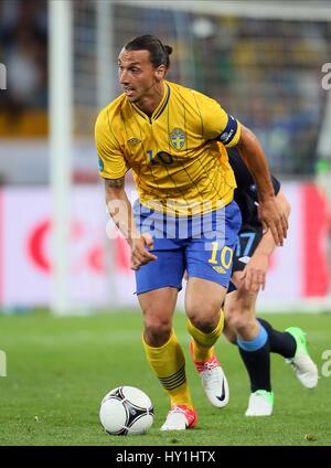 ZLATAN IBRAHIMOVIC SUÈDE PARIS SAINT-GERMAIN FC SUÈDE & PARIS SAINT-GERMAIN STADE OLYMPIQUE DE KIEV UKRAINE 15 Juin 2012 Banque D'Images