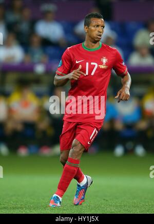 NANI PORTUGAL PORTUGAL MANCHESTER UNITED ET MANCHESTER UNITED STADE METALIST KHARKIV UKRAINE 17 Juin 2012 Banque D'Images