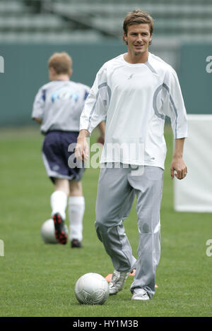 Le DAVID BECKHAM DAVID BECKHAM ACADEMY HOME DEPOT CENTER CARSON LOS ANGELES USA 02 Juin 2005 Banque D'Images