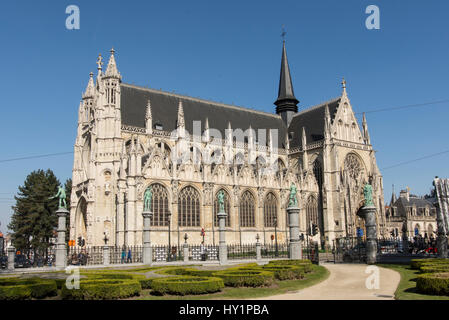 Église Notre Dame du Sablon à Bruxelles Banque D'Images