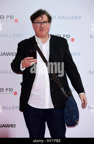 Jeremy Swift pour assister à l'exposition de créations pour l'Selfies à la Saatchi Gallery de Londres. ASSOCIATION DE PRESSE Photo. Photo date : Jeudi 30 mars, 2017. Crédit photo doit se lire : Ian West/PA Wire. Banque D'Images