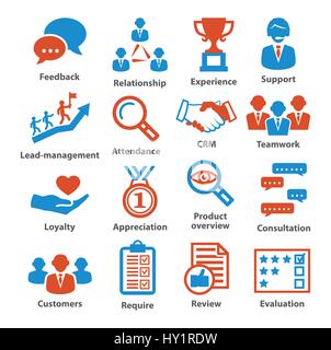 Les icônes de gestion d'entreprise. Pack 03. Illustration de Vecteur