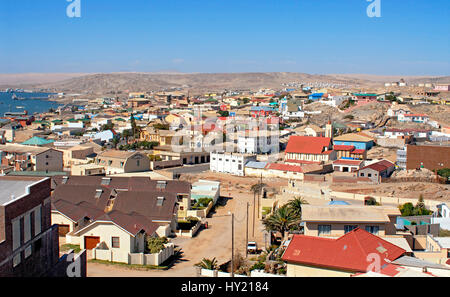 Image de l'héritage allemand ville portuaire d LÃ¼deritz en Namibie. Banque D'Images