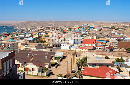 Image de l'héritage allemand ville portuaire de lâ'deritz en Namibie. Banque D'Images