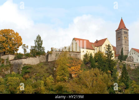 Image du château monastère à Kastl dans le Land allemand de Bavière. Blick auf das dans Klosterschloss Kastl Bayern, Deutschland. Banque D'Images