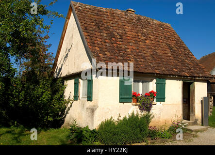 Maison traditionnelle allemande des années 1900 à l'Hohenlohe Open Air Folk Museum près de Schwaebisch Hall à Baden dans SÃ¼ddeutschland WÃ¼rtemberg. Duetvlet Ba Banque D'Images