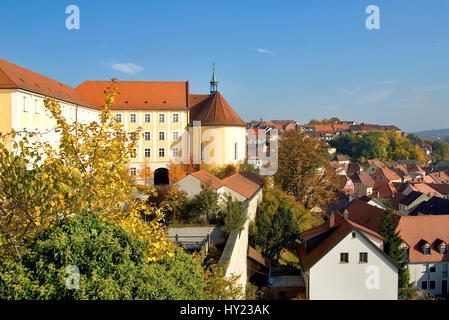 Blick vom Schloss Ã¼ber Die historische Stadt Stadtallendorf dans Bayern, Deutschland. Sulzbach-Rosenberg, Bavaria, médiévale, moyen-âge, ville, cit Banque D'Images