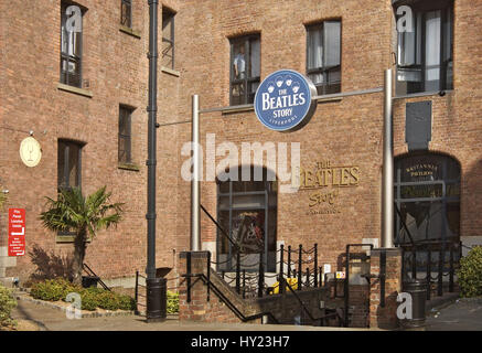 Le Beatles Story est une attraction touristique unique situé dans le quartier historique de Liverpool Albert Dock. Das musée des Beatles à Liverpool. Am 5. Oktober 196 Banque D'Images