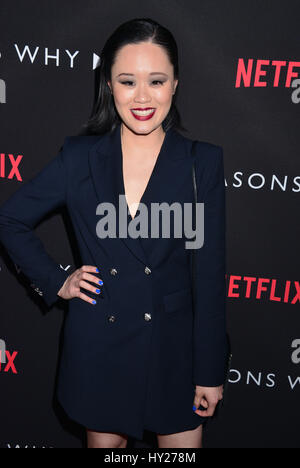 Michelle Selene Ang 003 assister à la première de "Netflix 13 Raisons Pourquoi' à Paramount Pictures le 30 mars 2017 à Los Angeles, Californie. Banque D'Images