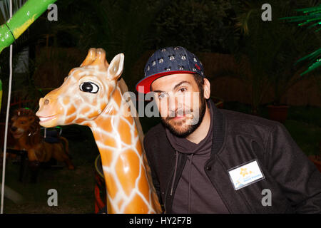 Paris, France. 31 mars, 2017. Laurent Ournac, acteur assiste à l'inauguration de la Foire du Trône en soirée au profit de l'Association Petits Princes, qui célèbre son 30e anniversaire cette année. Credit : Bernard Menigault/Alamy Live News Banque D'Images