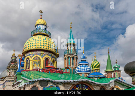 Temple pour toutes les religions Kremlin de Kazan Tatarstan, Russie Banque D'Images