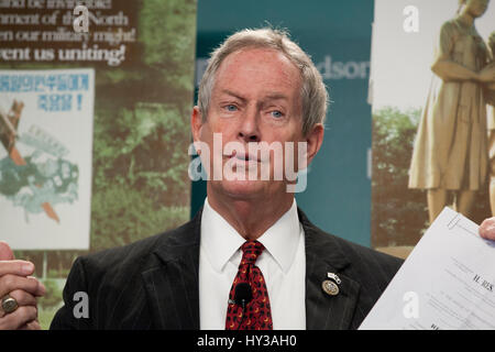 20 mars 2017, Washington, DC, USA - Le membre du Congrès Joe Wilson s'exprimant sur la menace nord-coréenne à l'Hudson Institute Banque D'Images