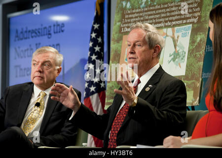 20 mars 2017, Washington, DC, USA - Le membre du Congrès Joe Wilson s'exprimant sur la menace nord-coréenne à l'Hudson Institute Banque D'Images