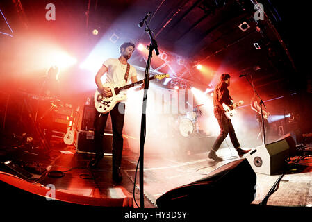 Barcelone - MAR 17 : Les vaccins (band) en concert au stade Razzmatazz le 17 mars 2016 à Barcelone, Espagne. Banque D'Images