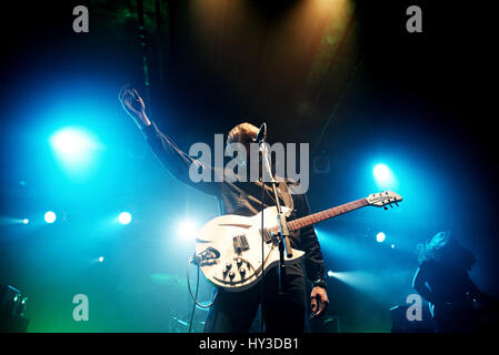 Barcelone - MAR 17 : Les vaccins (band) en concert au stade Razzmatazz le 17 mars 2016 à Barcelone, Espagne. Banque D'Images