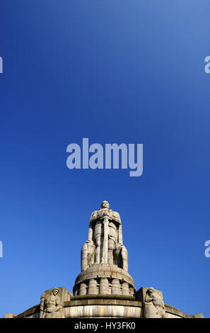 Le monument de Bismarck dans l'ancienne Elbpark à Hambourg, Allemagne, Europe, Das im alten Bismarck-Denkmal Elbpark à Hamburg, Deutschland, Europa Banque D'Images