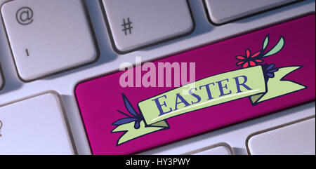 TE252   frames hndr mix 1 contre touche au clavier rose Banque D'Images