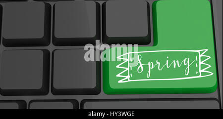 TE252   trames hndr pâques mix  2 contre clavier noir avec clé verte Banque D'Images