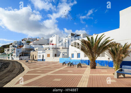 Style Canarien typique village de pêcheurs de Las Playitas sur la côte sud de Fuerteventura, Îles Canaries, Espagne Banque D'Images