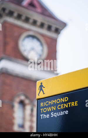 Le centre-ville de Richmond, dans le sud-ouest de Londres, Angleterre, Royaume-Uni Banque D'Images