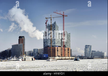 L'Elbphilharmonie à Hambourg, Allemagne, Europe, Die Elbphilharmonie à Hambourg, Deutschland, Europa Banque D'Images