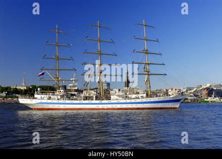 Allemagne, Hambourg, ville, villes, hamburgers, port, jour, pendant la journée, l'Elbe, port d'anniversaire, plaisancier, bateau à voile, les bateaux à voile, Historica Banque D'Images