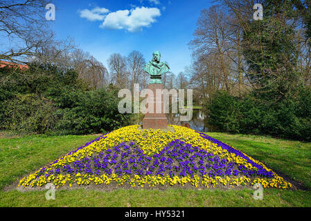 Monument de l'empereur Guillaume I dans village de montagne, Hambourg, Allemagne, Europe, Denkmal Kaiser Wilhelm von I. à Bergedorf, Deutschland, Europa Banque D'Images