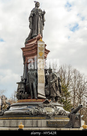 Monument de l'impératrice Catherine la deuxième à Krasnodar Banque D'Images