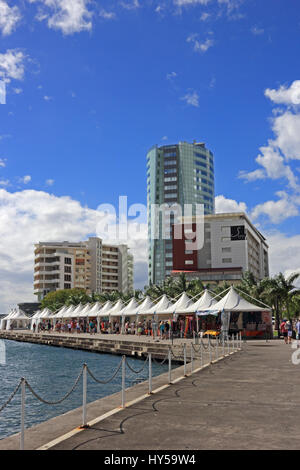 Cruise ship dock, Fort-de-France, Martinique Banque D'Images