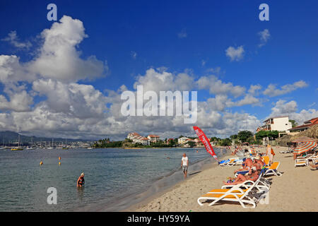 Plage de l'Anse Mitan, Fort-de-France, Martinique Banque D'Images