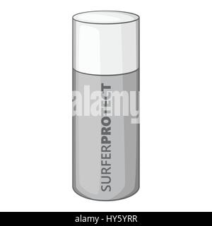 Protéger du soleil, l'icône de style monochrome gris Illustration de Vecteur