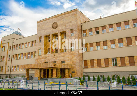 Le parlement macédonien à Skopje, Macédoine Banque D'Images