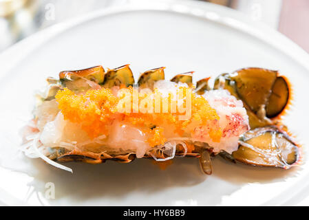 La cuisine japonaise groumet sashimi de homard Banque D'Images