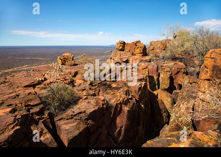 Plateau de Waterberg Waterberg Wilderness, Réserver, la Namibie, l'Afrique, par Monika Hrdinova/Dembinsky Assoc Photo Banque D'Images