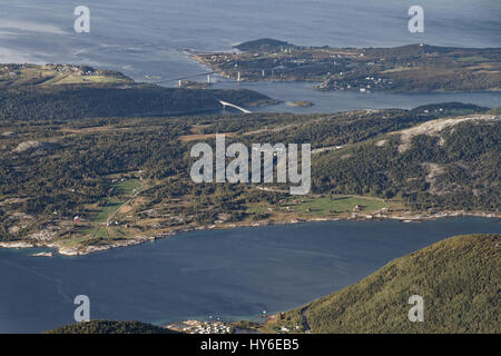 Vue sur Saltstraumen Banque D'Images