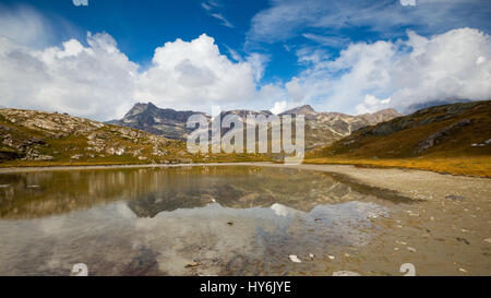 Lac aux Limnés, Plan du Lac. Parc national de la Vanoise. France. Europe. Banque D'Images