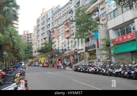 Personnes visitent Beitou District printemps chaud à Taipei à Taiwan. Banque D'Images